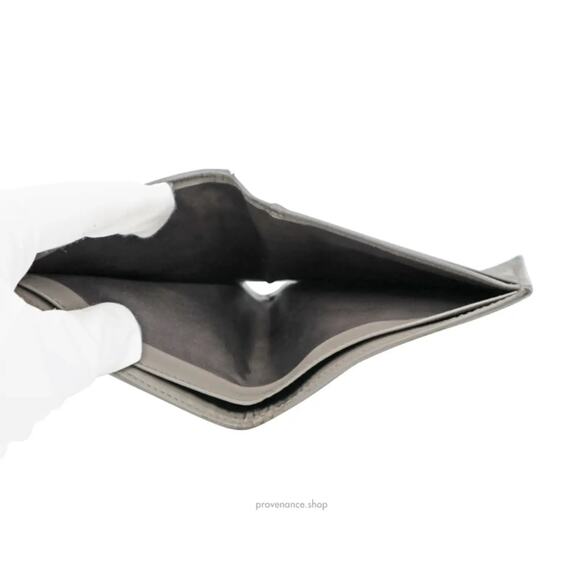 🔴 Gucci Bifold Wallet - Grey Diamante Leather - Picture 8 of 9